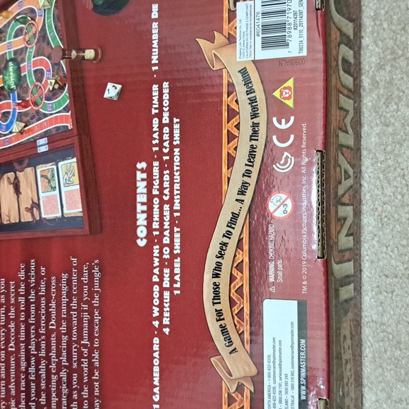 Jumanji Board Game - Wooden Box Version - Complete - 2017 - Adventure Game - Picture 10 of 10